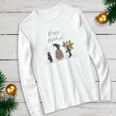 Prettig kerstfeest Grappige Pinguïn Kerstmis T-shirt