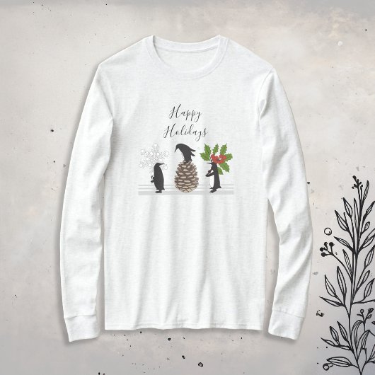 Prettig kerstfeest Grappige Pinguïn Kerstmis T-shirt