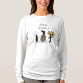 Prettig kerstfeest Grappige Pinguïn Kerstmis T-shirt (Voorkant)