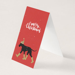 Prettig kerstfeest Great Dane kaart