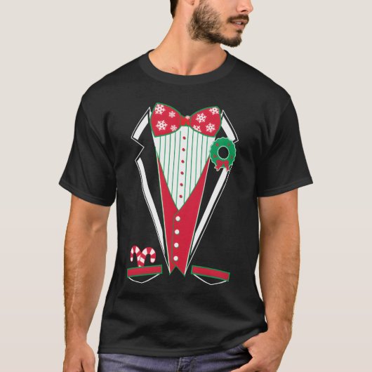 Prettig Kerstfeest Groen grappig T-shirt (Voorkant)