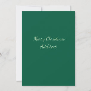 Prettig kerstfeest groene effen solo achtergrond h kaart
