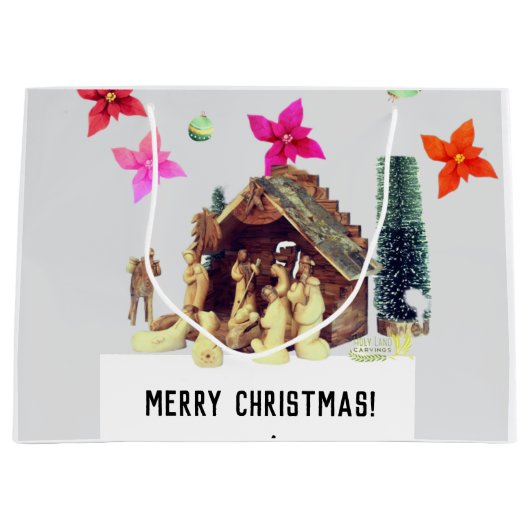 Prettig kerstfeest! groot cadeauzakje (Voorkant)