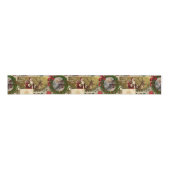 Prettig Kerstfeest Grosgrain Lint (Voorkant)