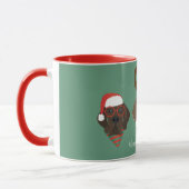 Prettig kerstfeest grote Deense honden Mok (Links)