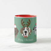 Prettig kerstfeest grote Deense honden Mok (Midden)