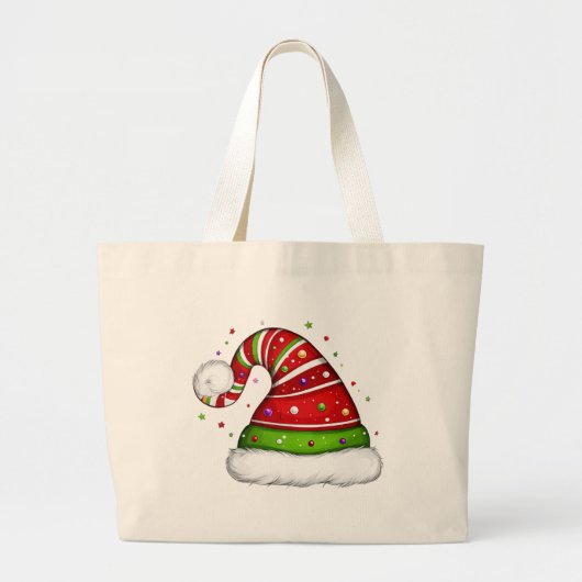 Prettig kerstfeest grote tote bag (Voorkant)