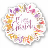 Prettig kerstfeest Halloween Nieuwjaar Sticker (Voorkant)