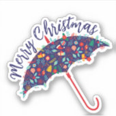 Prettig kerstfeest Halloween Nieuwjaar Sticker (Voorkant)