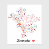 Prettig kerstfeest Halloween Nieuwjaar  Sticker (Vel)