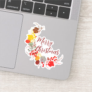 Prettig kerstfeest Halloween Nieuwjaar Sticker
