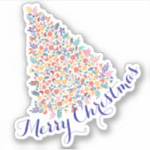 Prettig kerstfeest Halloween Nieuwjaar Sticker (Voorkant)