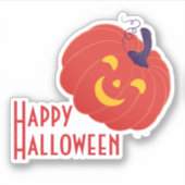 Prettig kerstfeest Halloween Nieuwjaar Sticker (Voorkant)