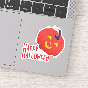 Prettig kerstfeest Halloween Nieuwjaar Sticker