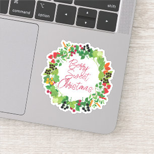 Prettig kerstfeest Halloween Nieuwjaar Sticker