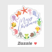 Prettig kerstfeest Halloween Nieuwjaar Sticker (Vel)