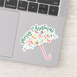 Prettig kerstfeest Halloween Nieuwjaar Sticker