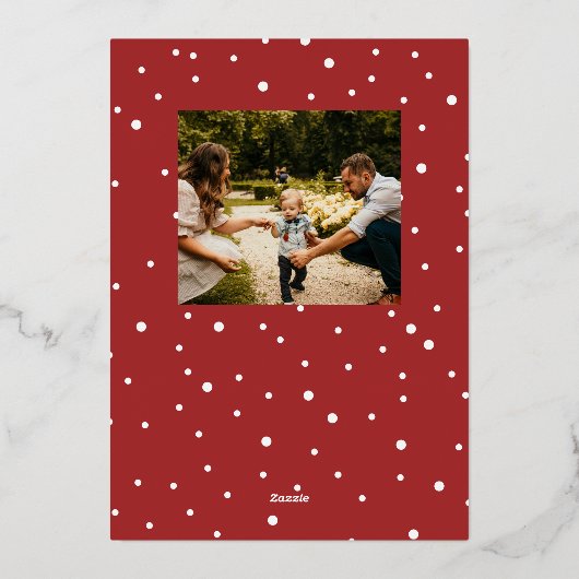 Prettig kerstfeest handgeschreven foto folie feestdagenkaart (Achterkant)