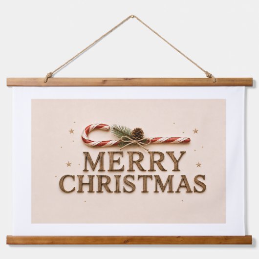 PRETTIG KERSTFEEST HANGEND WANDKLEED (Voorkant)