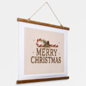 PRETTIG KERSTFEEST HANGEND WANDKLEED (Gebogen)