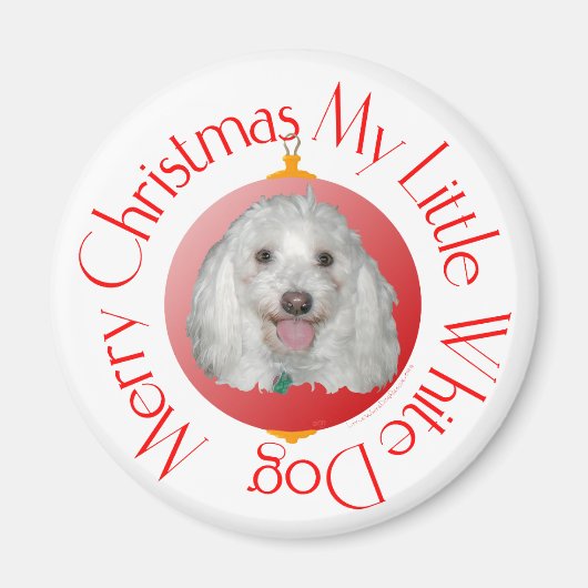 Prettig kerstfeest Havanese Magneet (Voorkant)