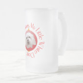 Prettig kerstfeest Havanese Matglas Bierpul (Voorkant rechts)