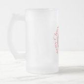 Prettig kerstfeest Havanese Matglas Bierpul (Links)
