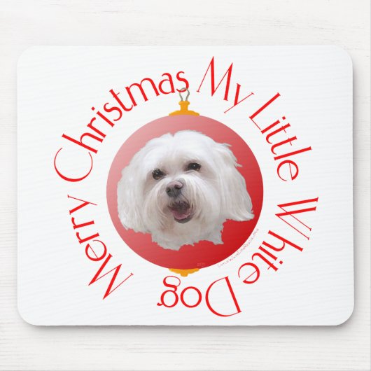 Prettig kerstfeest Havanese Muismat (Voorkant)