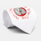 Prettig kerstfeest Havanese Stropdas (Opgerold)
