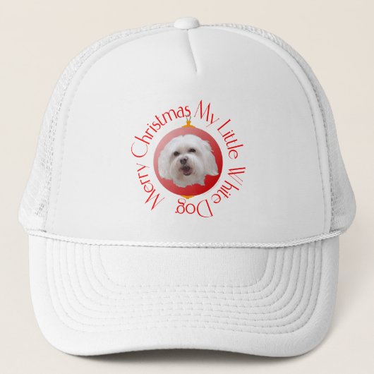 Prettig kerstfeest Havanese Trucker Pet (Voorkant)