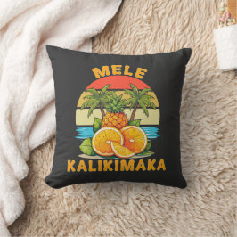 Prettig kerstfeest Hawaï Mele Kalikimaka  Kussen