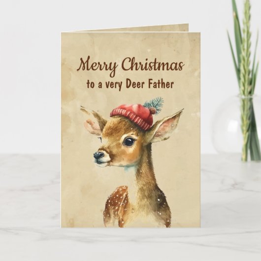 Prettig kerstfeest heel hert vader kaart (Voorkant)
