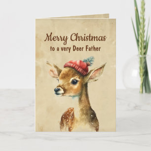 Prettig kerstfeest heel hert vader kaart