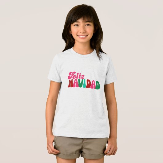 Prettig Kerstfeest - Helder Maximalist Tri-Blend Shirt (Voorkant volledig)
