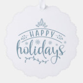 Prettig kerstfeest Hert en Ree Ornament Kaart (Achterkant)
