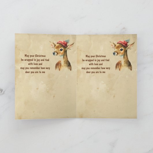 Prettig kerstfeest hertog stepmoeder kaart (Binnen)