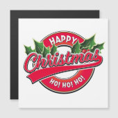 Prettig kerstfeest Ho! Ho! Ho! Auto magneet (Voorkant / Achterkant)