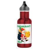Prettig kerstfeest Ho Ho Ho drankfles festival Waterfles (Rechts)