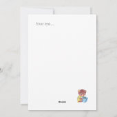 Prettig kerstfeest Ho Ho Ho Grappige kerstman in r Feestdagenkaart (Achterkant)