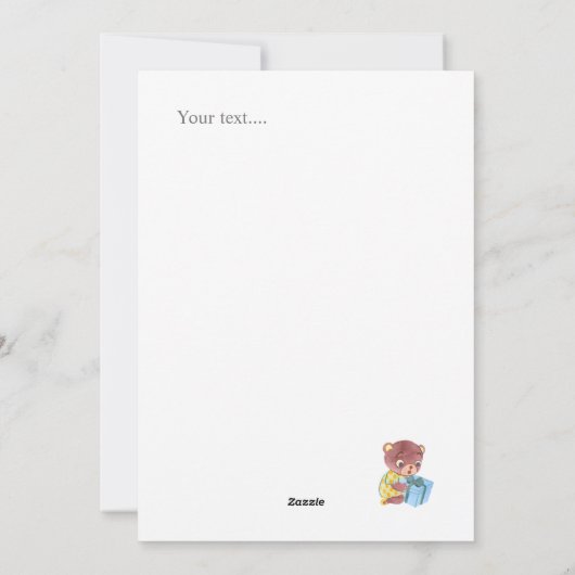 Prettig kerstfeest Ho Ho Ho Grappige kerstman op r Feestdagenkaart (Achterkant)