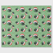 Prettig kerstfeest Hockeypucks Cadeaupapier (Vlak)