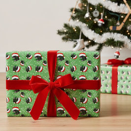 Prettig kerstfeest Hockeypucks Cadeaupapier