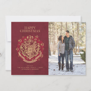Prettig kerstfeest   HOGWARTS™ Wapenschild Familie Feestdagenkaart