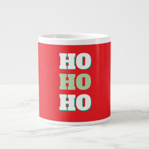 Prettig Kerstfeest HoHoHo Feest Minimalistisch Een Grote Koffiekop