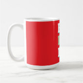 Prettig kerstfeest HoHoHo feest Minimalistisch Een Koffiemok (Links)