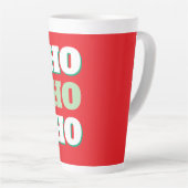 Prettig kerstfeest HoHoHo feest Minimalistisch Een Latte Mok (Rechterhoek)