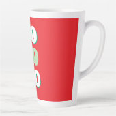 Prettig kerstfeest HoHoHo feest Minimalistisch Een Latte Mok (Rechts)