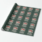 Prettig kerstfeest HoHoHo Grappige kerstman hoed X Cadeaupapier (Uitgerold)