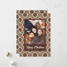 Prettig kerstfeest Holly | Vintage roomkleurig en