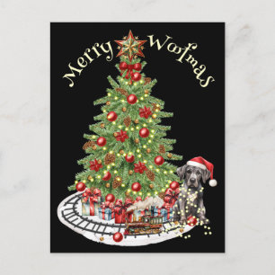 Prettig Kerstfeest Hond Design- Great Dane Briefkaart